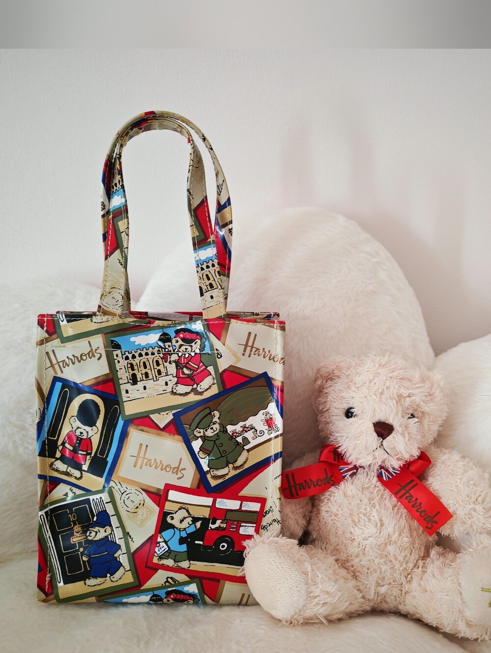Harrods mini tote bag and Teddy set